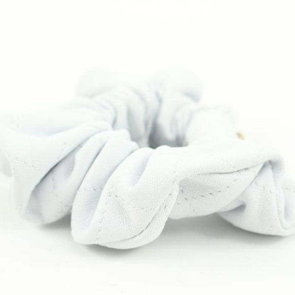 Chanel 21K Leather Hair Scrunchie Barrette 48ck32s main image 8